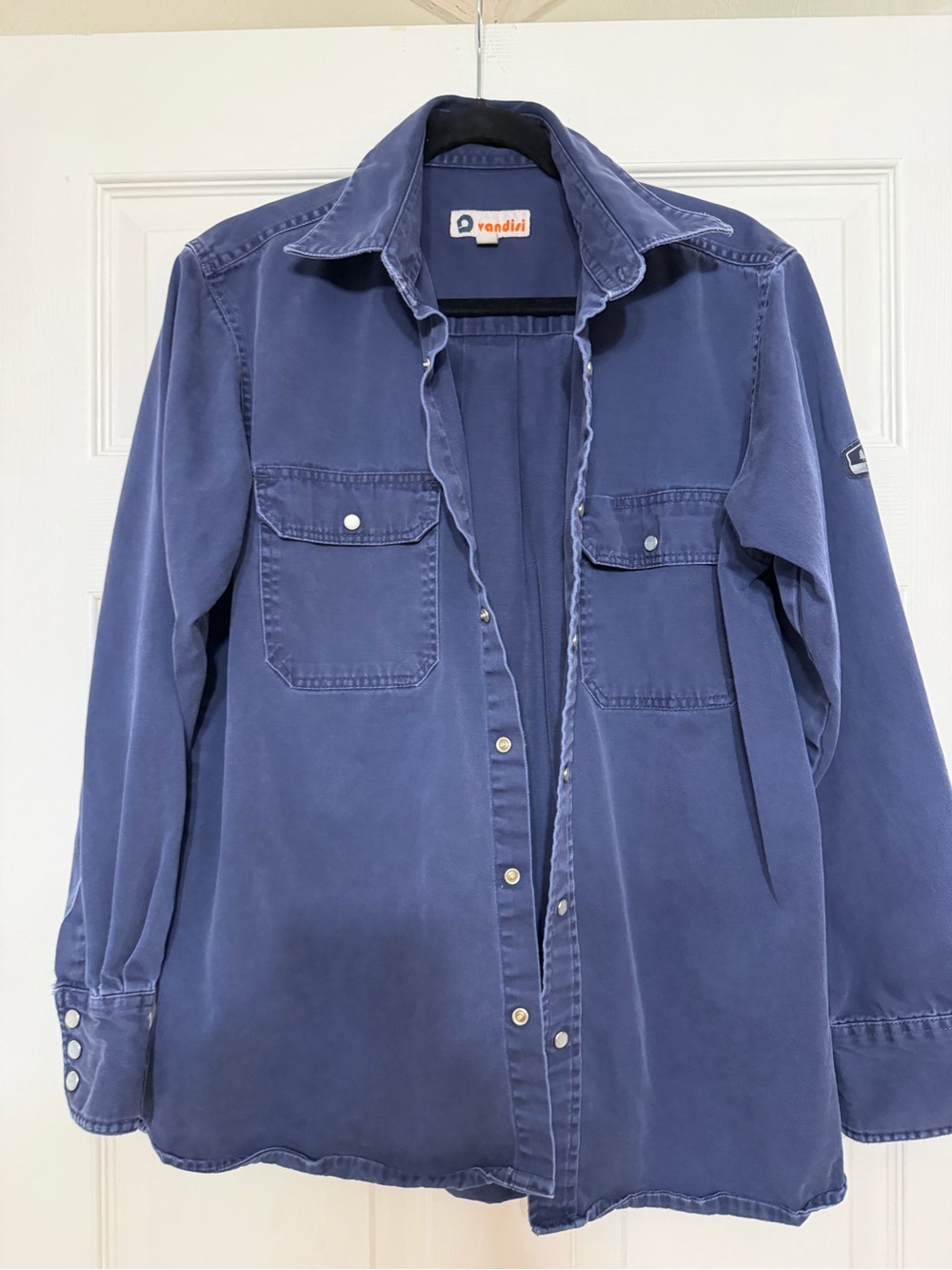 Vandisi FR Flame Resistant Work Shirt Jacket Navy Blue Size M CAT 2 NFPA 2112